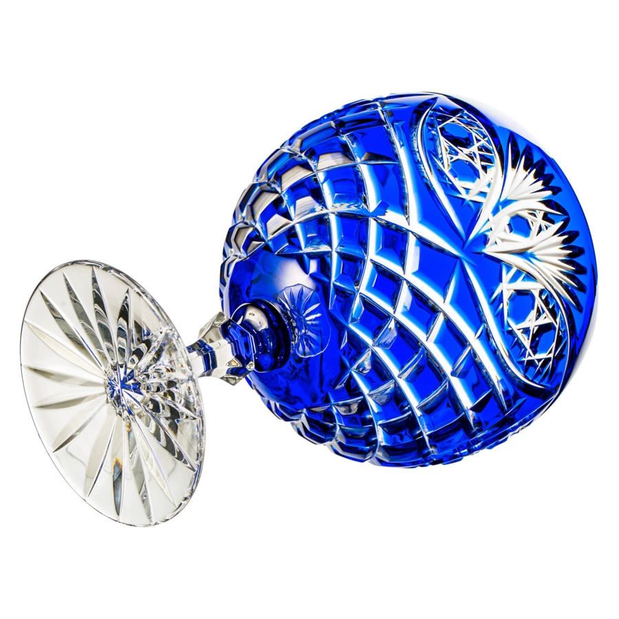 Набор бокалов для бренди ГХЗ Фараон 350 мл, 6 шт, хрусталь, синий