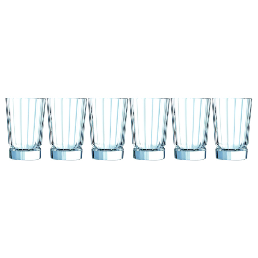 Набор стаканов для воды Cristal D'arques Macassar 360 мл, 6 шт, стекло набор стаканов высоких macassar 360 мл 6 шт q4340 cristal d arques