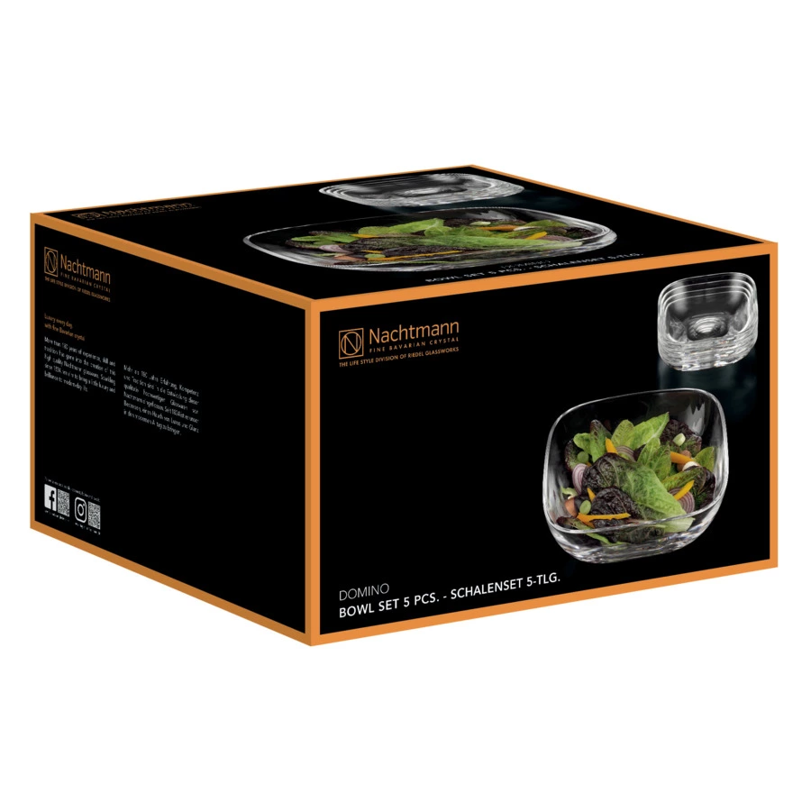 Набор салатников Nachtmann DOMINO 5 шт, cтекло хрустальное, п/к