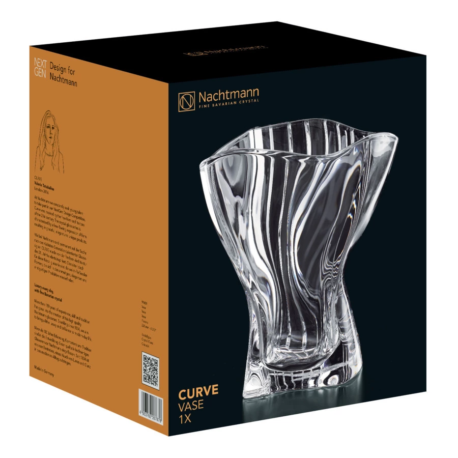 Ваза для цветов Nachtmann CURVE 22,3 см, стекло хрустальное, п/к