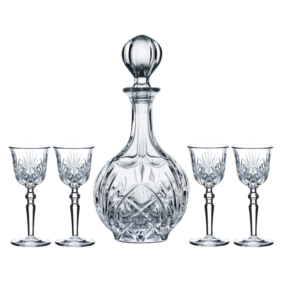 Набор из штофа и рюмок для ликера Nachtmann PALAIS 5 предметов, стекло хрустальное, п/к