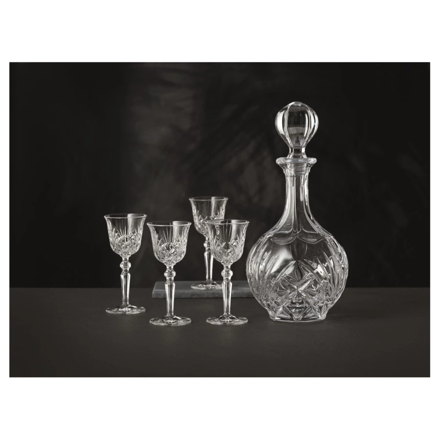 Набор из штофа и рюмок для ликера Nachtmann PALAIS 5 предметов, стекло хрустальное, п/к