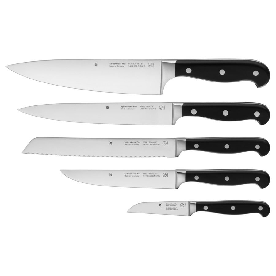 Набор кухонных ножей WMF Spitzenklasse, 5 шт, сталь нержавеющая
