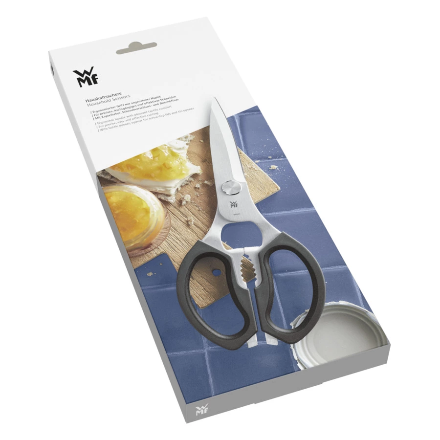 Ножницы кухонные с открывалкой WMF 23 см, сталь нержавеющая, черный