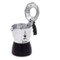 Кофеварка гейзерная на 4 чашки Bialetti BRIKKA 2020 150 мл, аллюминий, черная