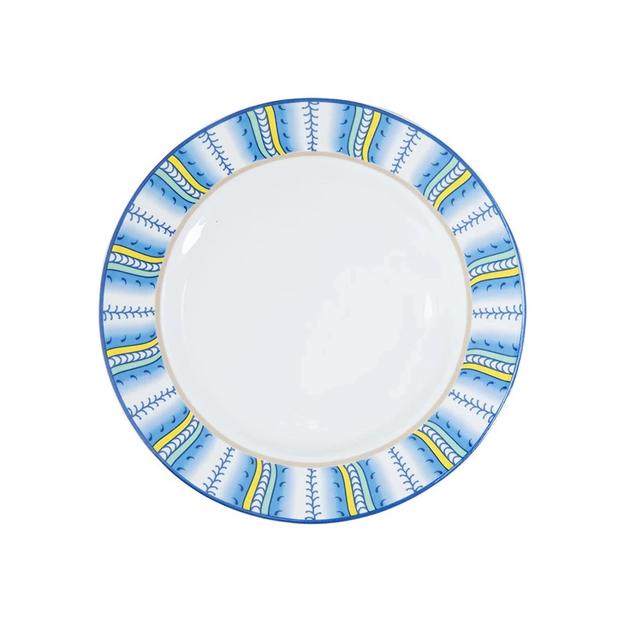Тарелка акцентная ИФЗ Европейская Высоцкая Azzurro 21,5 см, фарфор твердый