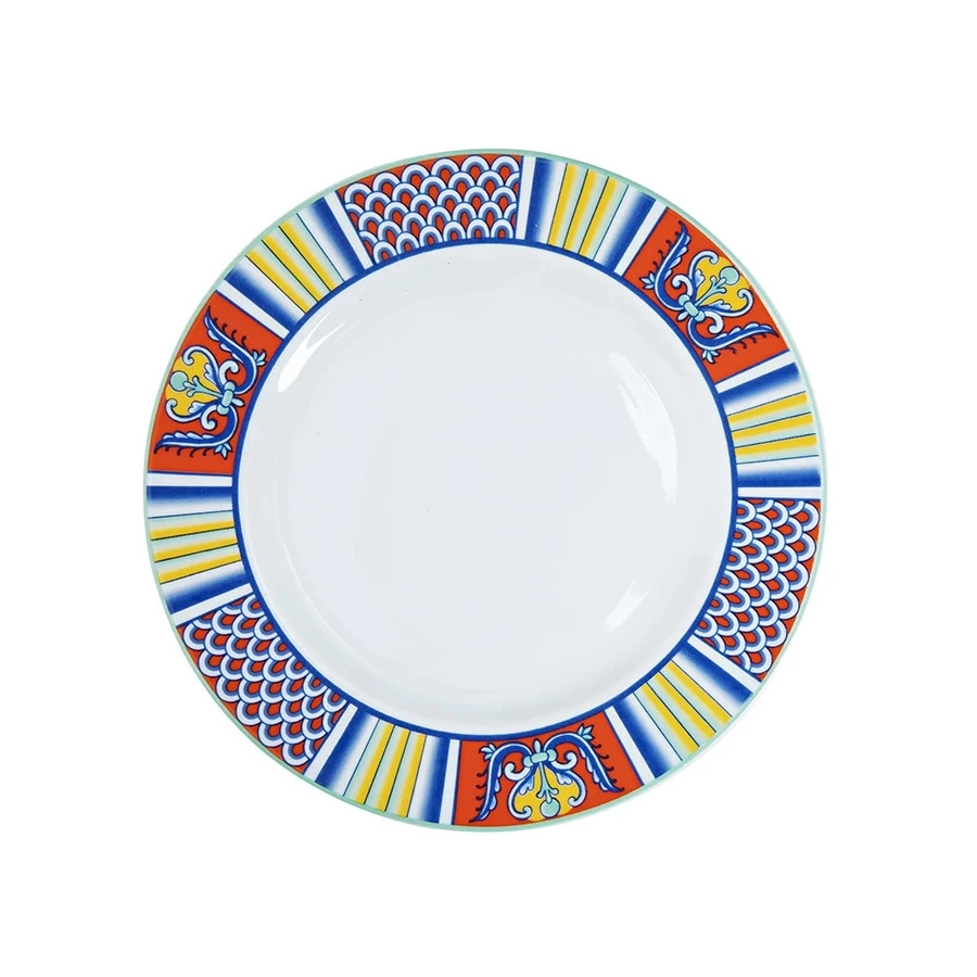 Тарелка акцентная ИФЗ Европейская Высоцкая Rosso 21,5 см, фарфор твердый