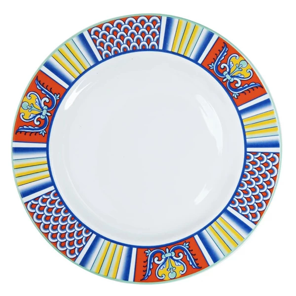 Тарелка акцентная ИФЗ Европейская Высоцкая Rosso 21,5 см, фарфор твердый