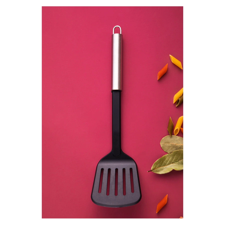 Лопатка с прорезями Weis 32х8см, сталь нержавеющая, нейлон