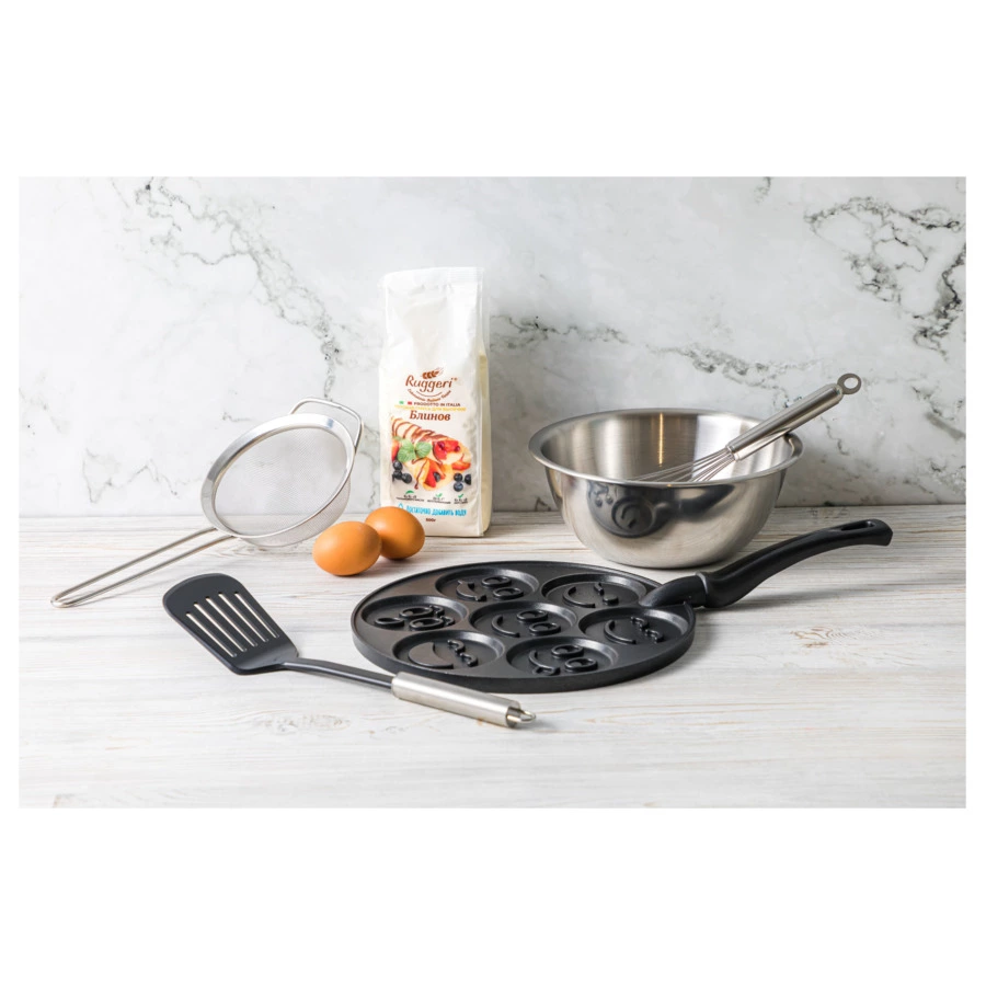 Лопатка с прорезями Weis 32х8см, сталь нержавеющая, нейлон