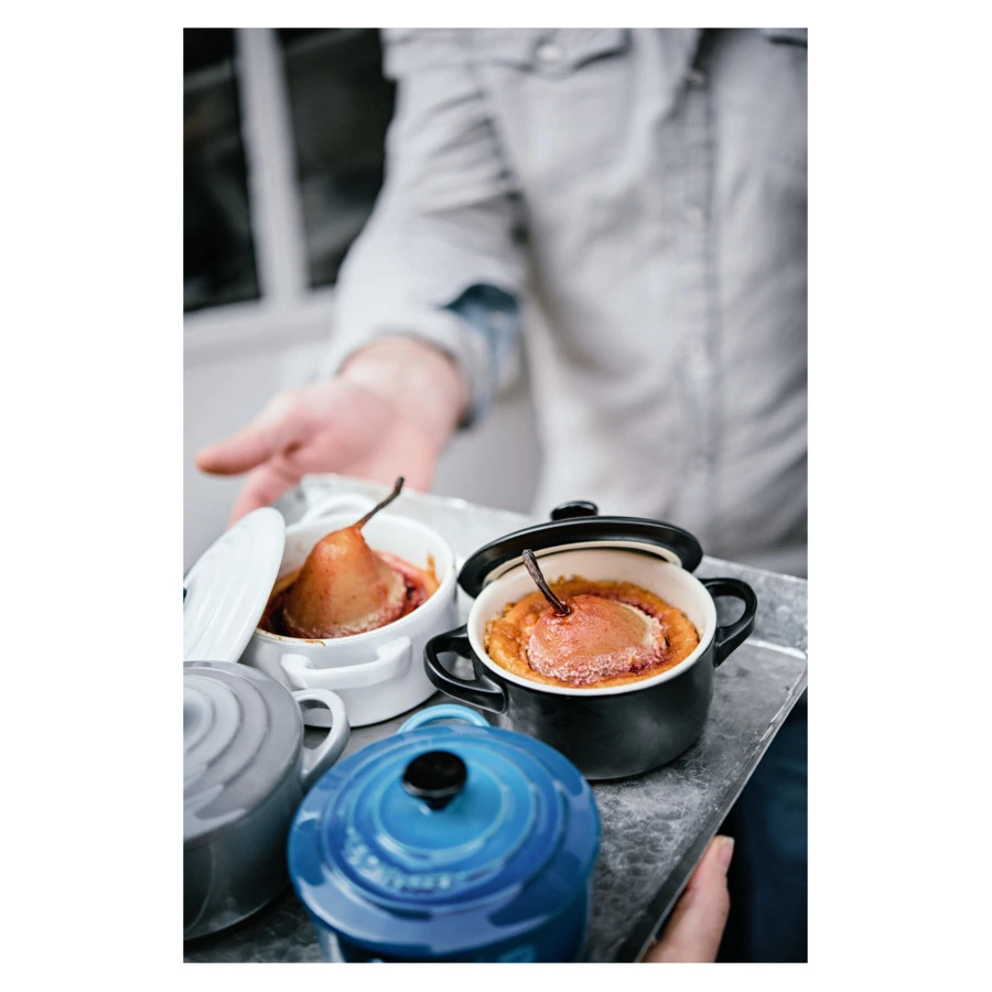 Кокотница Le Creuset 10см 250мл, черный глянец, керамика