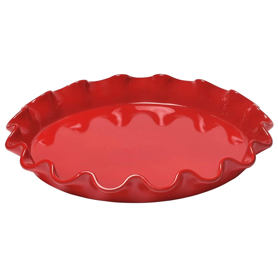 Форма для фруктового пирога Emile Henry Д32,5х4,5см, гранат, керамика жаропрочная