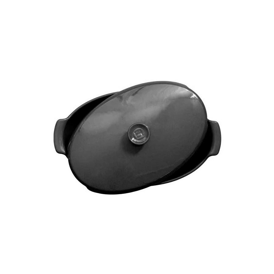 Утятница Emile Henry, 5,8л, 41,5х24,4х18,5см, базальт, керамика жаропрочная