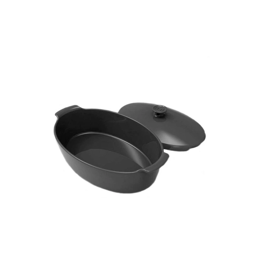 Утятница Emile Henry, 5,8л, 41,5х24,4х18,5см, базальт, керамика жаропрочная