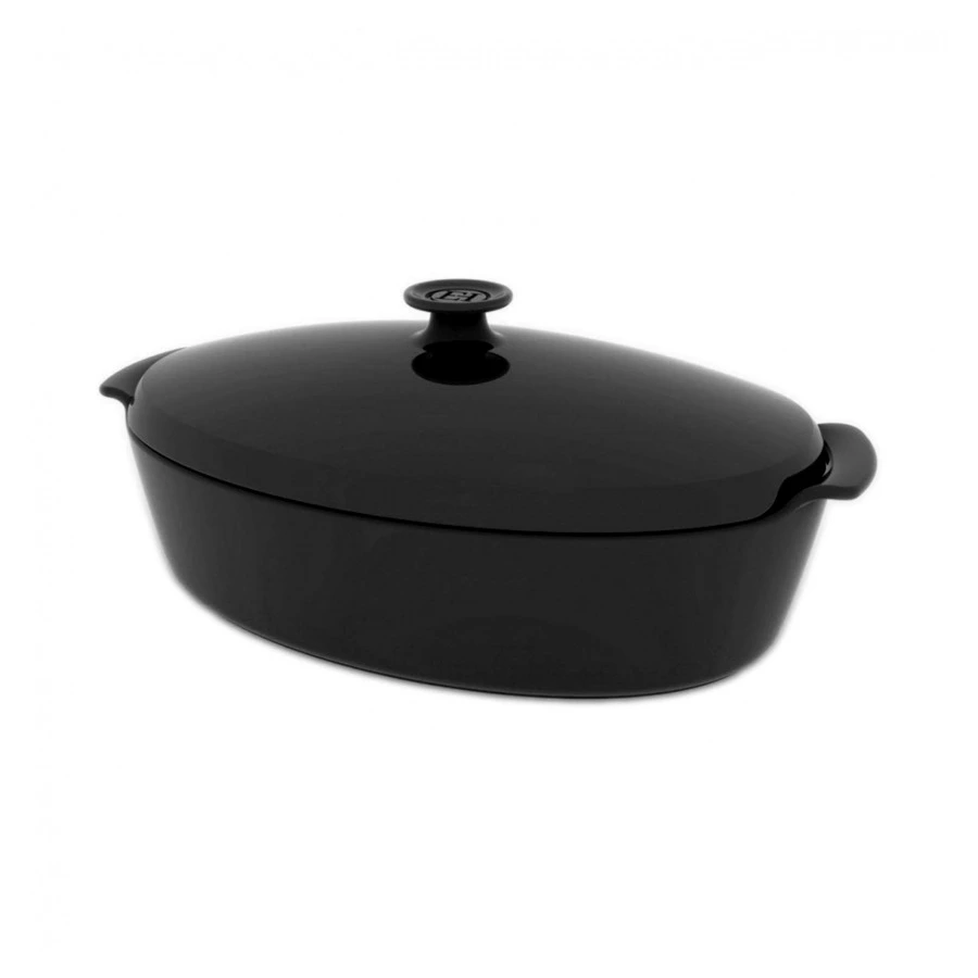 Утятница Emile Henry, 5,8л, 41,5х24,4х18,5см, базальт, керамика жаропрочная