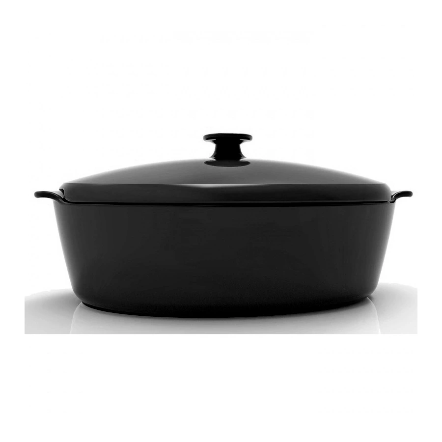 Утятница Emile Henry, 5,8л, 41,5х24,4х18,5см, базальт, керамика жаропрочная