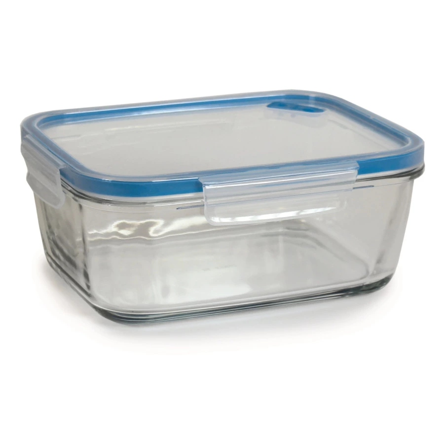 Контейнер прямоугольный SNIPS 1,5 л, 16,5х21х8,8 см, для СВЧ и заморозки, стекло, синий