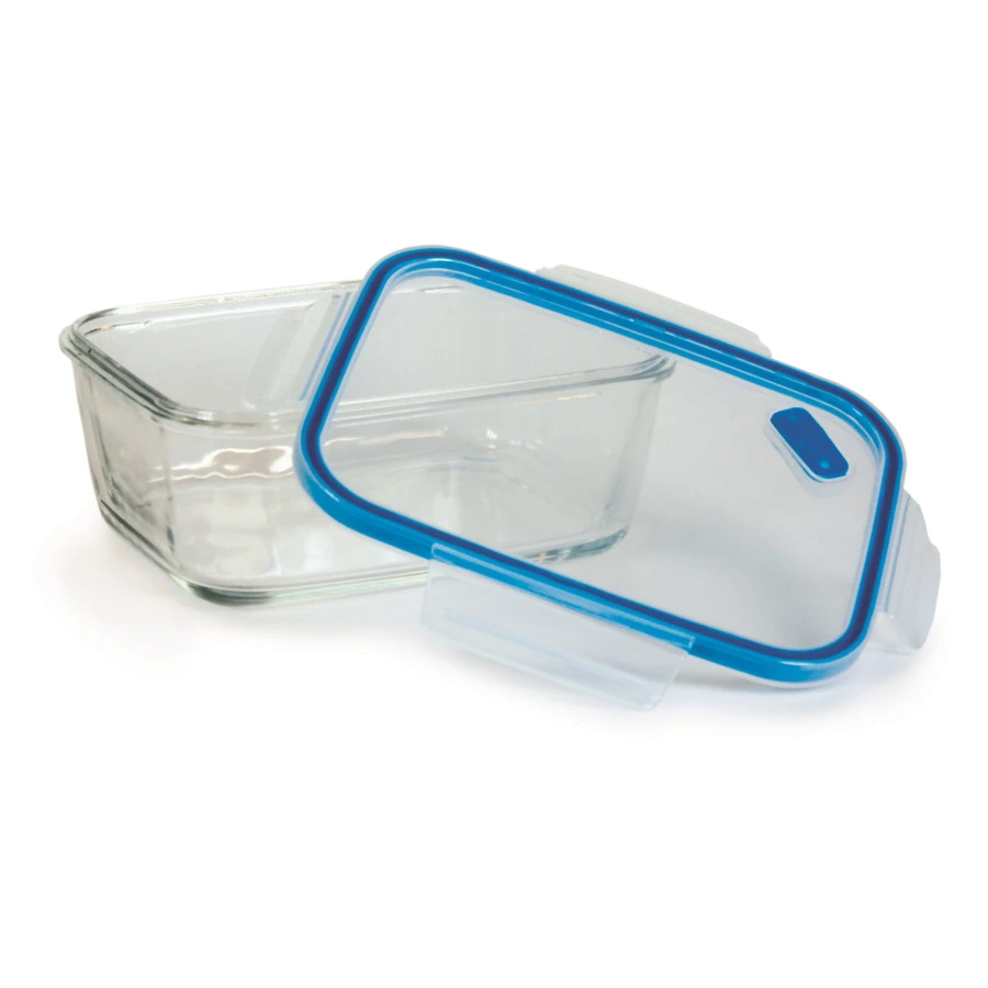 Контейнер прямоугольный SNIPS 1,5 л, 16,5х21х8,8 см, для СВЧ и заморозки, стекло, синий