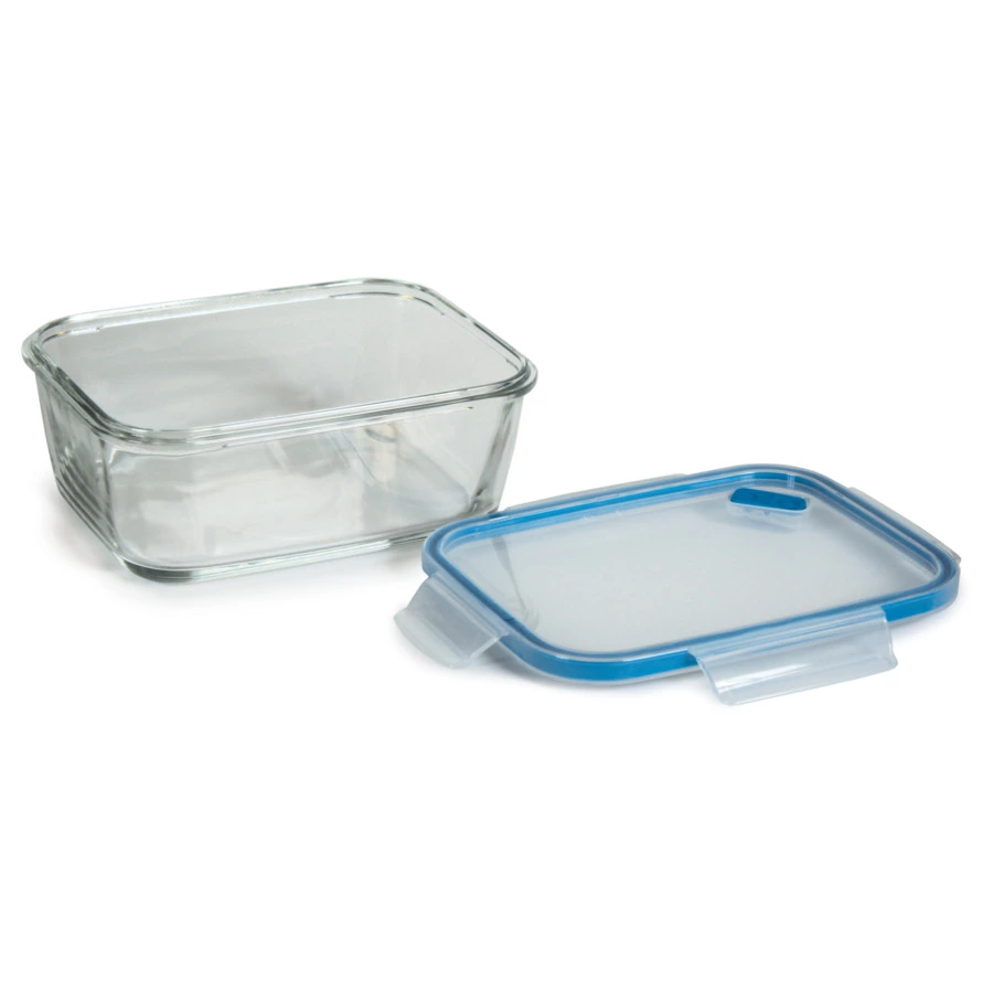 Контейнер прямоугольный SNIPS 1,5 л, 16,5х21х8,8 см, для СВЧ и заморозки, стекло, синий