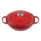 Кастрюля низкая Le Creuset d26см h35,2см, вишневый, чугун