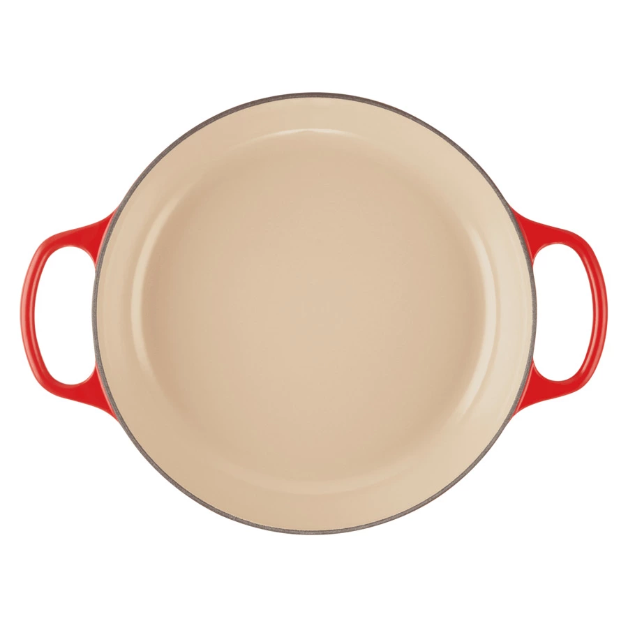 Кастрюля низкая Le Creuset d26см h35,2см, вишневый, чугун