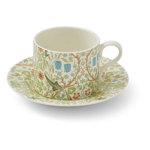 Чашка чайная с блюдцем Spode Моррис и Ко Терновник 280 мл, фарфор, п/к