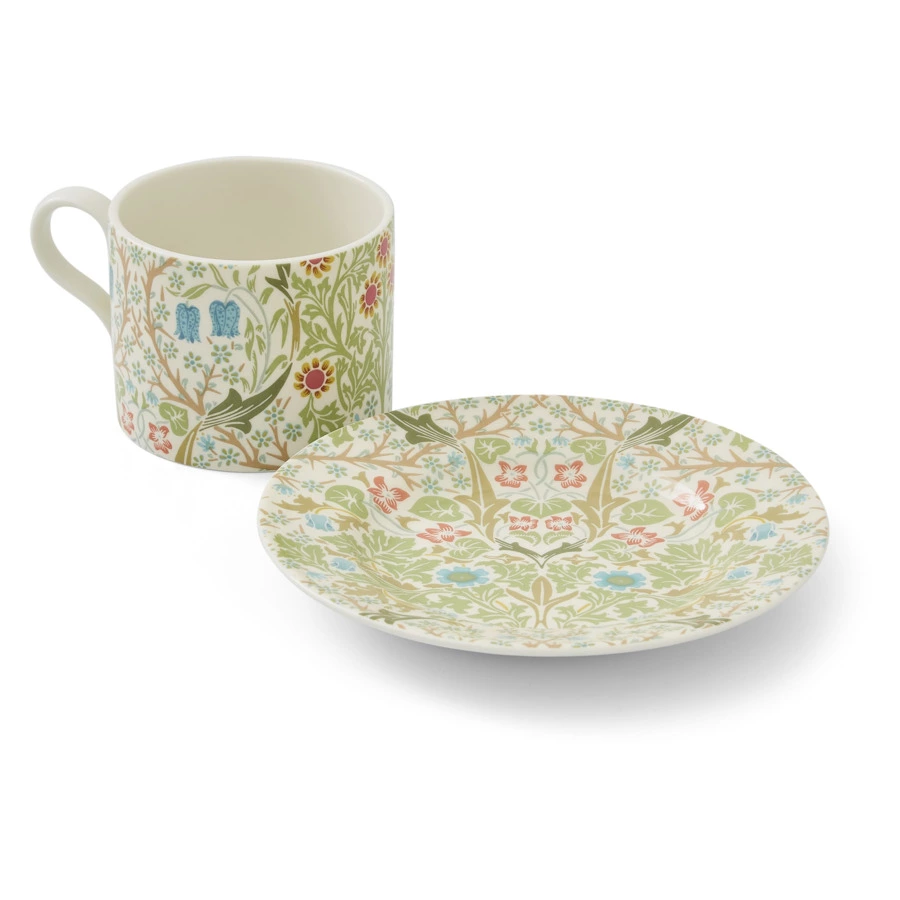 Чашка чайная с блюдцем Spode Моррис и Ко Терновник 280 мл, фарфор, п/к