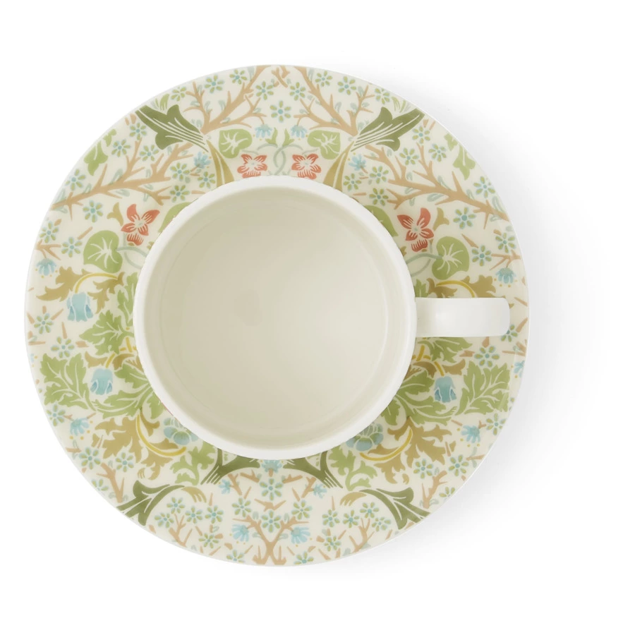 Чашка чайная с блюдцем Spode Моррис и Ко Терновник 280 мл, фарфор, п/к