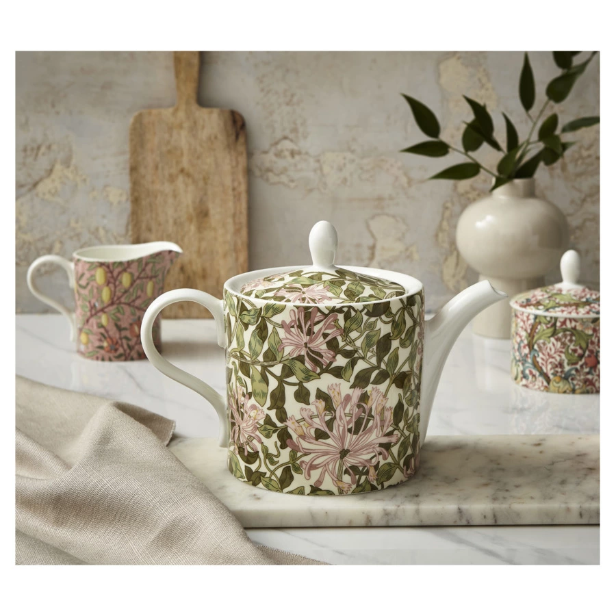 Чайник Spode Моррис и Ко Жимолость 1,1 л, фарфор, п/к