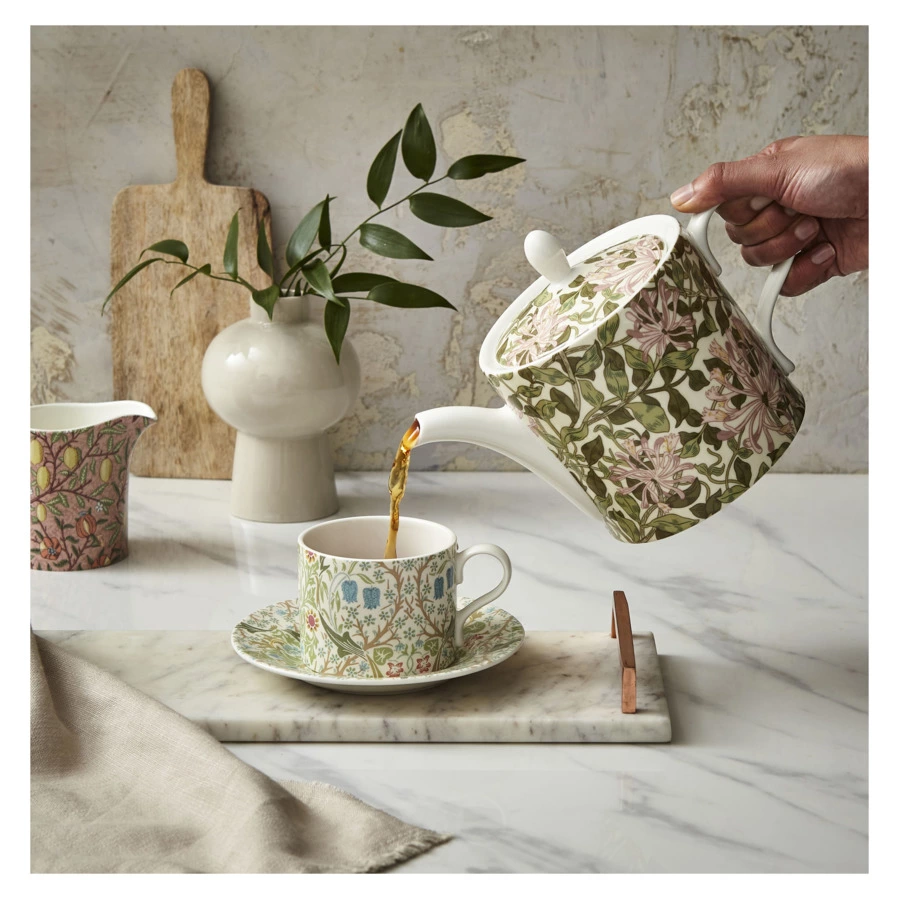 Чайник Spode Моррис и Ко Жимолость 1,1 л, фарфор, п/к