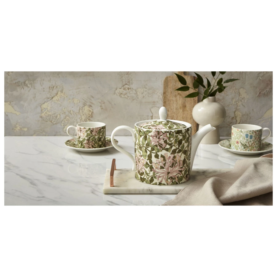 Чайник Spode Моррис и Ко Жимолость 1,1 л, фарфор, п/к