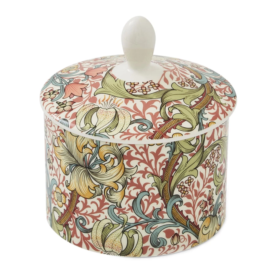 Сахарница Spode Моррис и Ко Золотая лилия 280 мл, фарфор, п/к