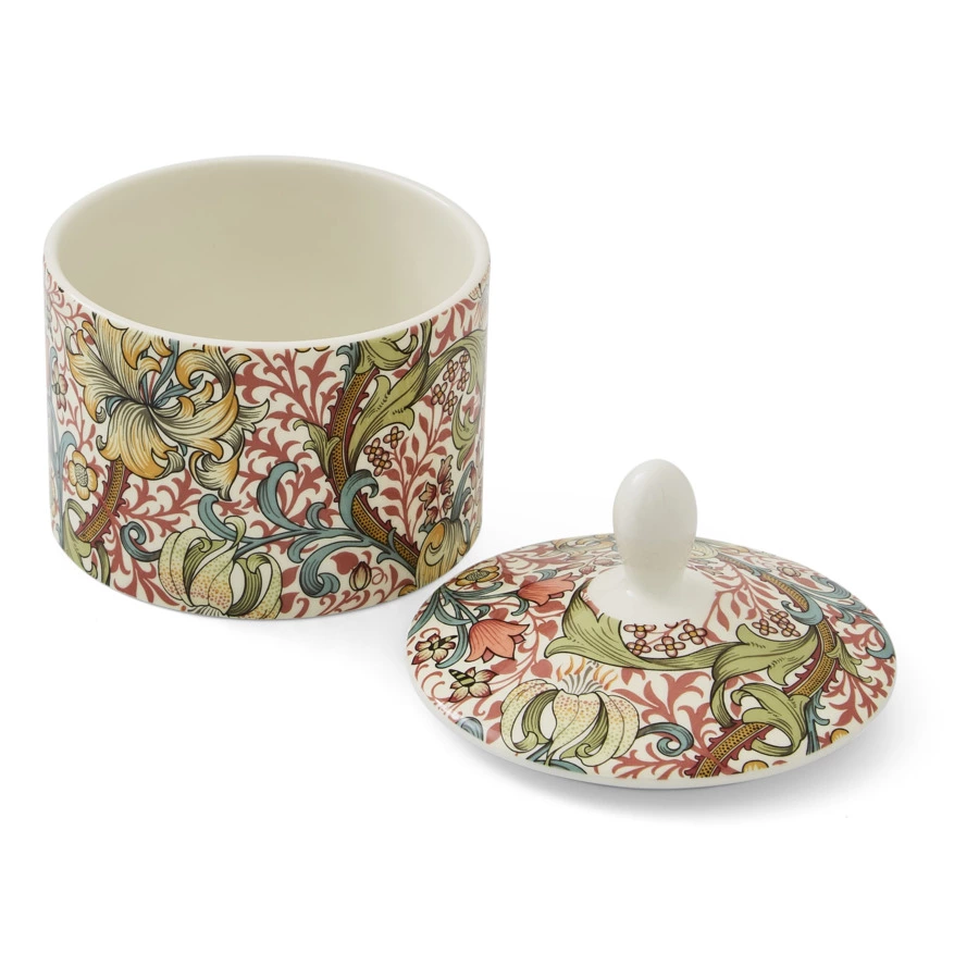 Сахарница Spode Моррис и Ко Золотая лилия 280 мл, фарфор, п/к