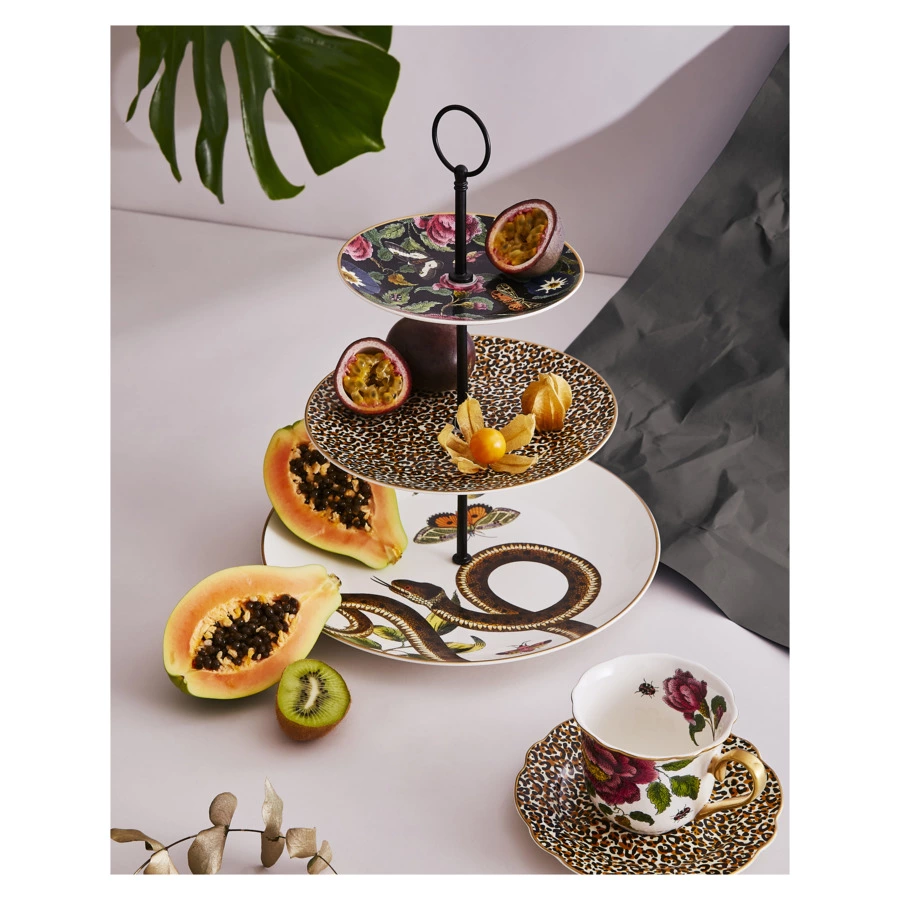 Блюдо трехъярусное Spode Диковинные создания 26,5/20/15 см, фарфор, п/к