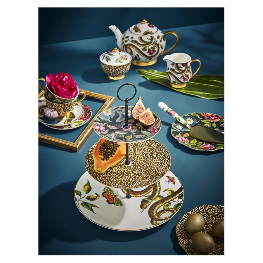 Блюдо трехъярусное Spode Диковинные создания 26,5/20/15 см, фарфор, п/к