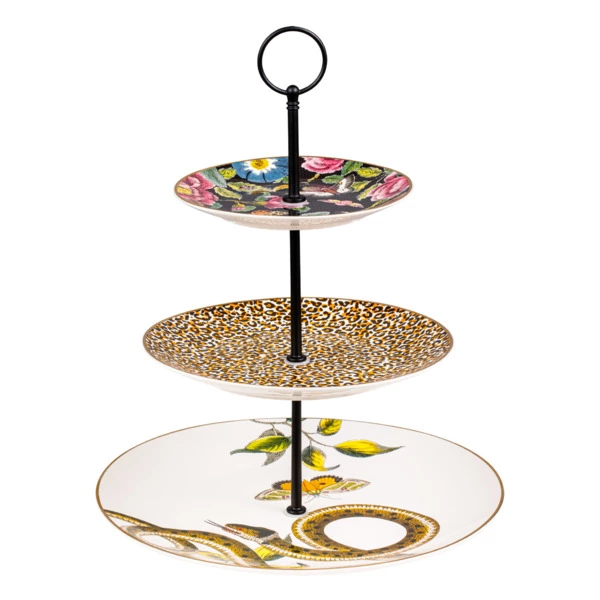 Блюдо трехъярусное Spode Диковинные создания 26,5/20/15 см, фарфор, п/к