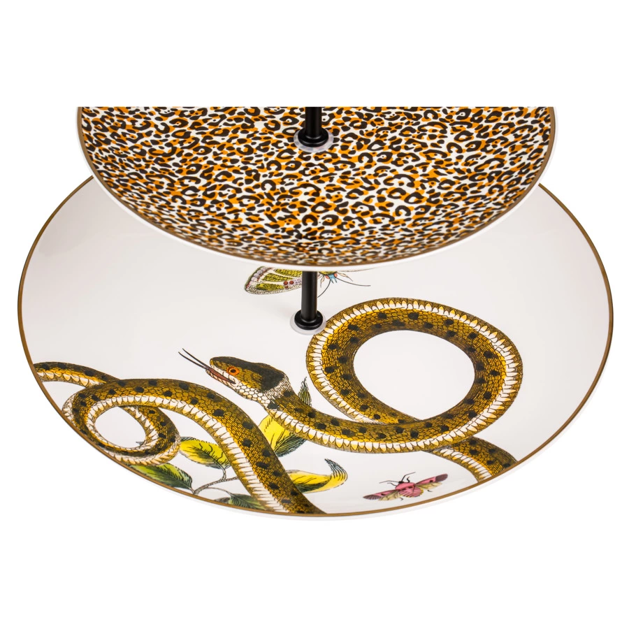 Блюдо трехъярусное Spode Диковинные создания 26,5/20/15 см, фарфор, п/к