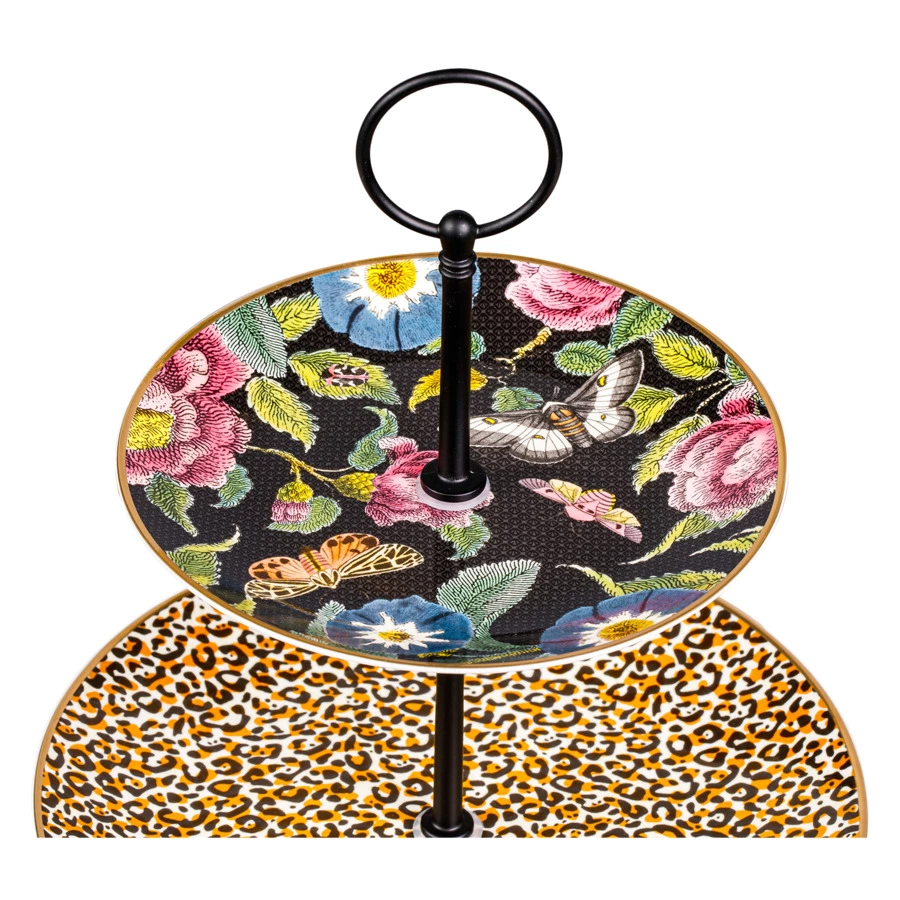 Блюдо трехъярусное Spode Диковинные создания 26,5/20/15 см, фарфор, п/к