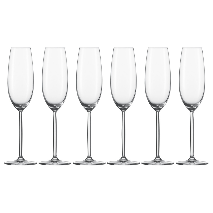 Набор бокалов для шампанского Zwiesel Glas Дива 219 мл, 6 шт графин schott zwiesel diva 1л