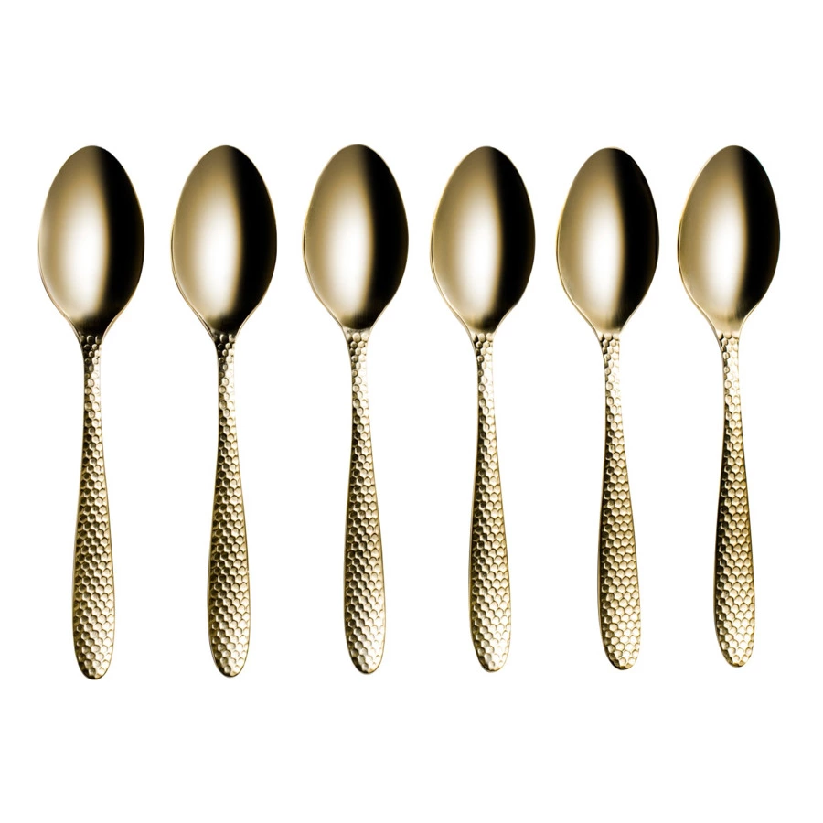 Набор чайных ложек Arthur Price Монсун Мираж Шампань 14 см, 6 шт, сталь нержавеющая