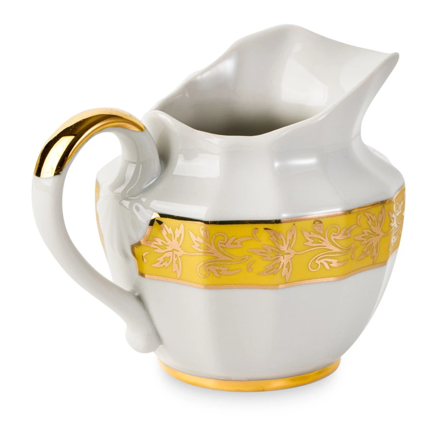 Сервиз чайный Франц Гарднер в Вербилках Центория золотая на 6 персон 15 предметов, фарфор, п/к