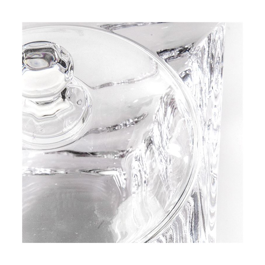 Конфетница с крышкой Crystalite Bohemia Касабланка 11,5см, стекло хрустальное