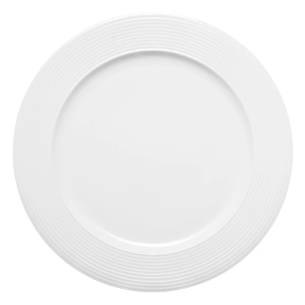 Тарелка обеденная Mix&Match Конус 28 см, рельеф, фарфор костяной