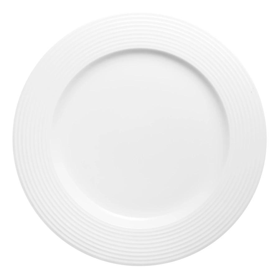 Тарелка закусочная Mix&Match Конус 23 см, рельеф, фарфор костяной