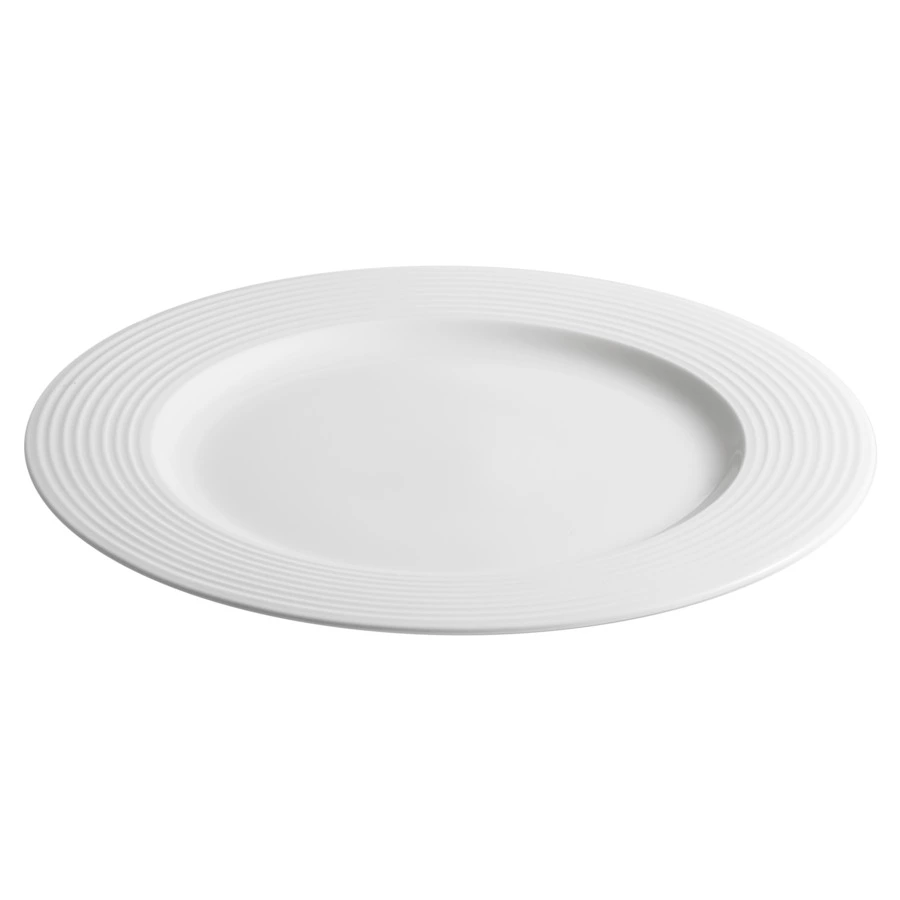 Тарелка закусочная Mix&Match Конус 23 см, рельеф, фарфор костяной