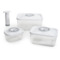 Набор контейнеров для вакуумных упаковщиков STATUS VAC-Glass-Set White (0,5л, 1,5л, 3л, ручной насос