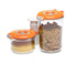 Набор контейнеров круглых для вакуумных упаковщиков STATUS VAC-RD-Round Orange (0,75л, 1,5л, ручной