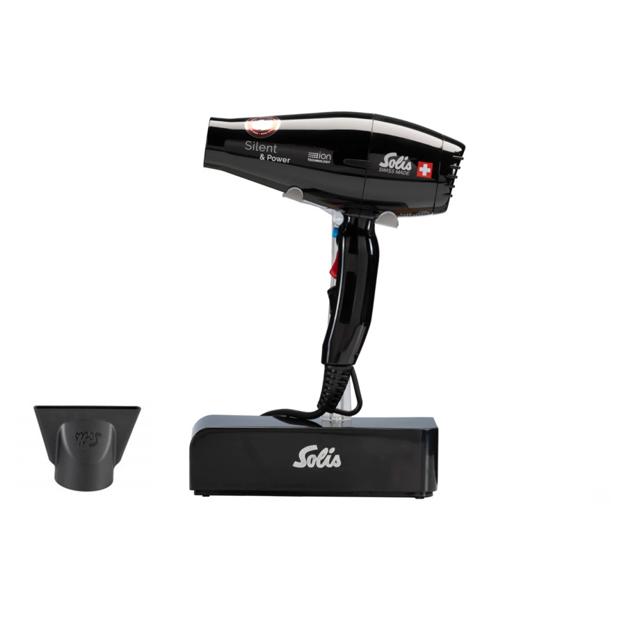 Фен Solis Silent & Power black, черный