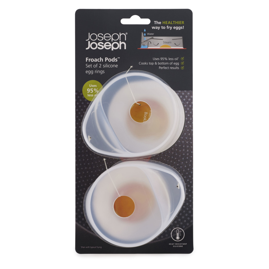 Набор формочек для приготовления яичницы Joseph Joseph Froach Pod 4,5х11,8см, 2 шт, силикон