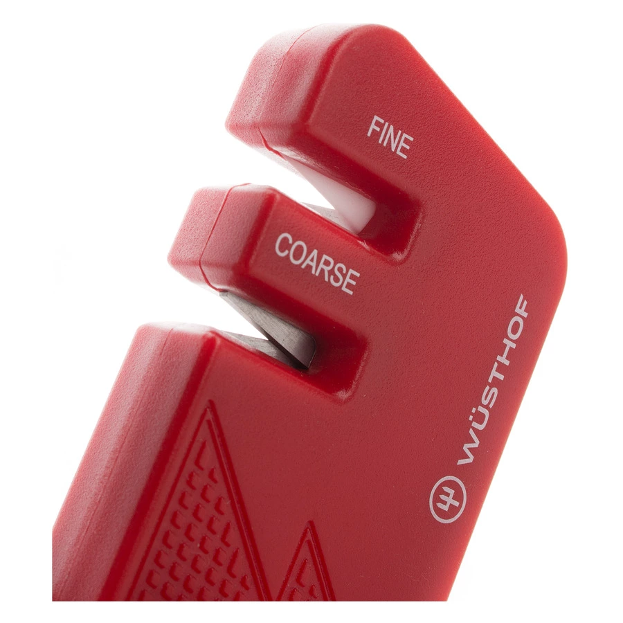 Точилка карманная двухуровневая для ножей WUESTHOF Knife Sharpeners 7,5х4см, красный, пластик
